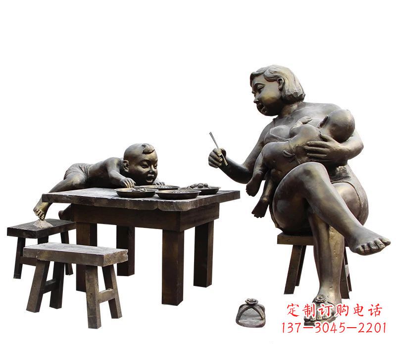 湖北母爱雕塑儿童公园中的精美雕塑