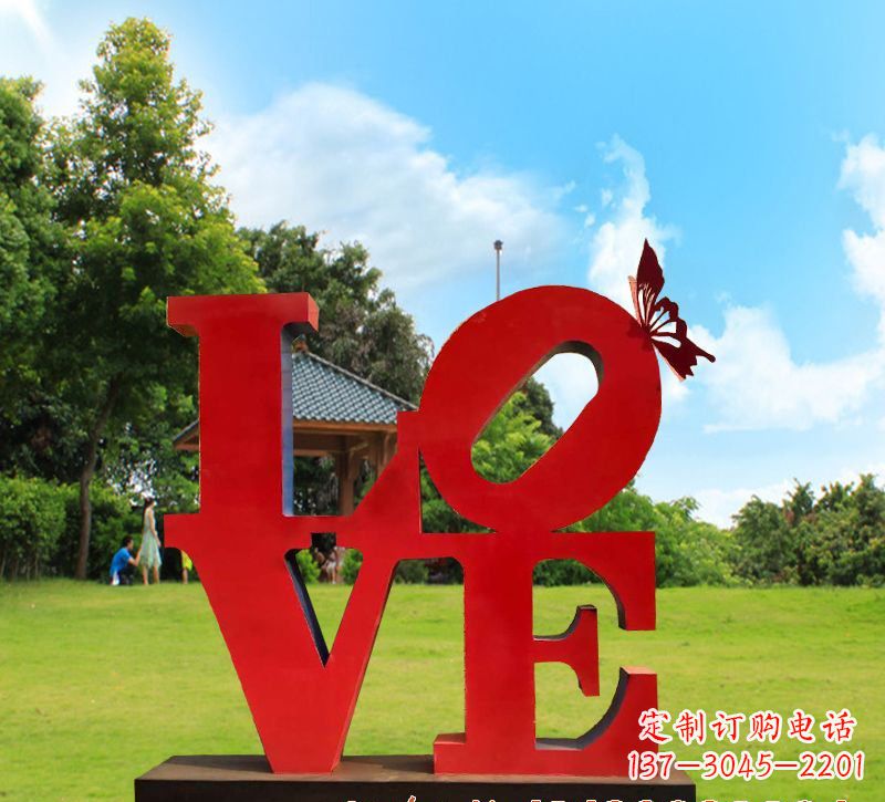 湖北不锈钢Love雕塑给世界带来爱的美