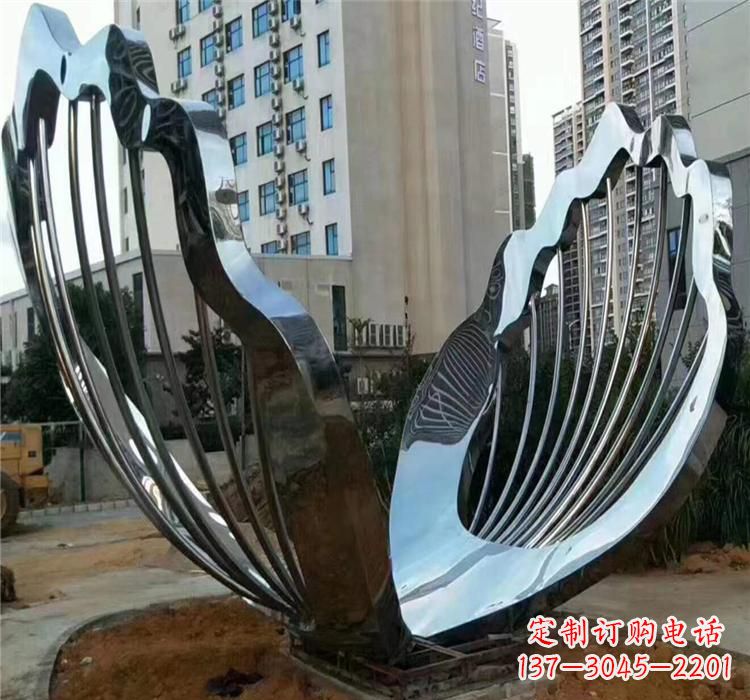湖北不锈钢贝壳雕塑艺术与自然的完美结合