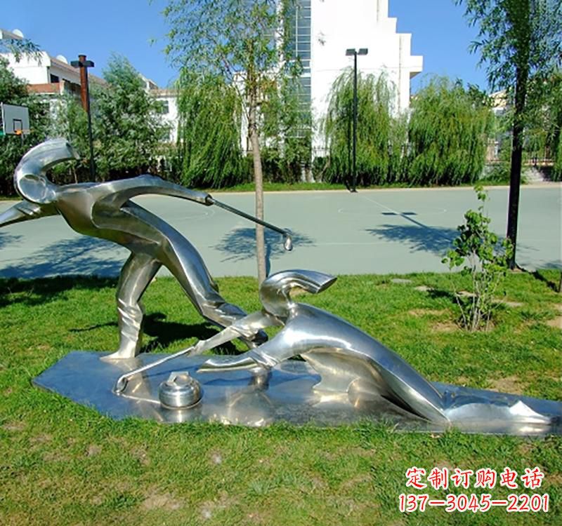 湖北不锈钢冰壶雕塑——一种艺术形式