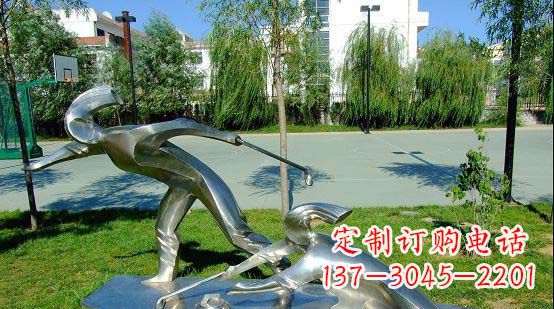 湖北不锈钢冰壶雕塑艺术与运动的完美结合
