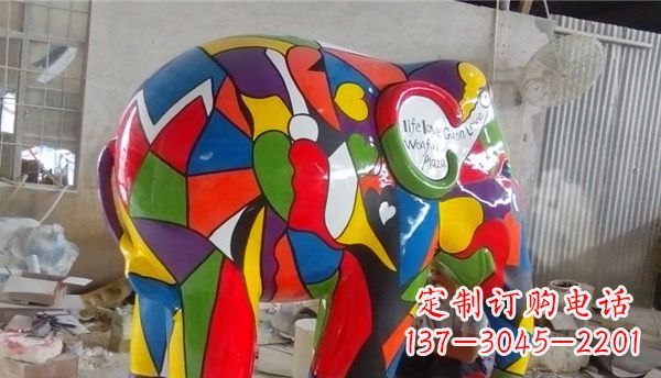 湖北不锈钢大象雕塑点缀景观的精美艺术品