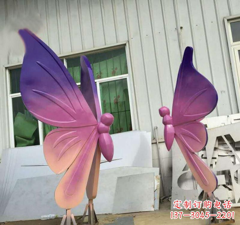 湖北不锈钢彩色蝴蝶雕塑