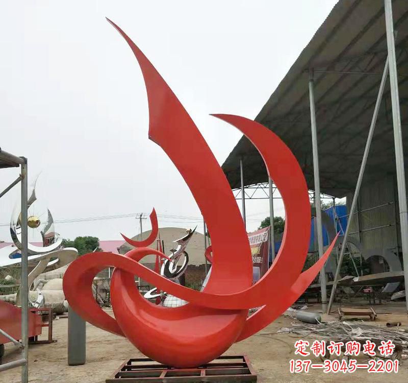 湖北不锈钢彩色凤凰雕塑传承东方美学