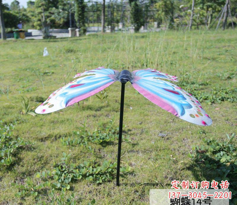 湖北不锈钢彩色蝴蝶雕塑艺术之美