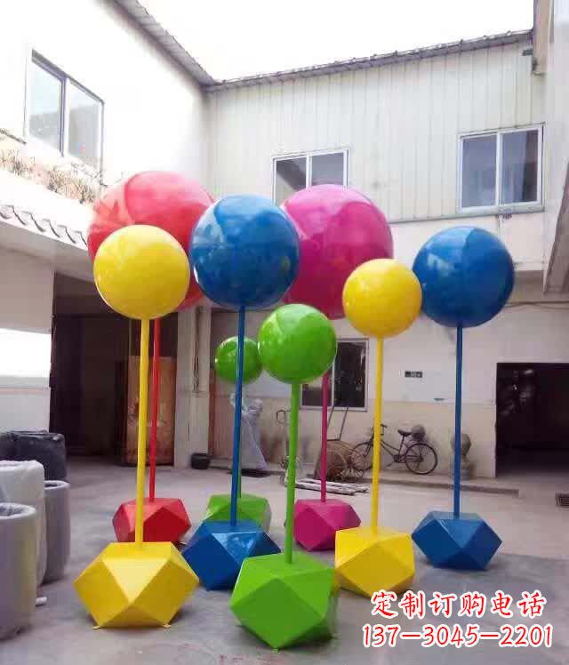 湖北不锈钢彩色气球雕塑