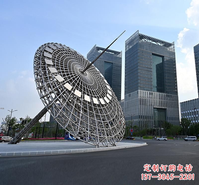 湖北不锈钢城市璀璨的摩天轮雕塑