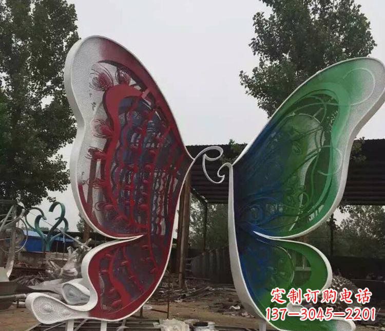 湖北不锈钢蝴蝶公园动物雕塑