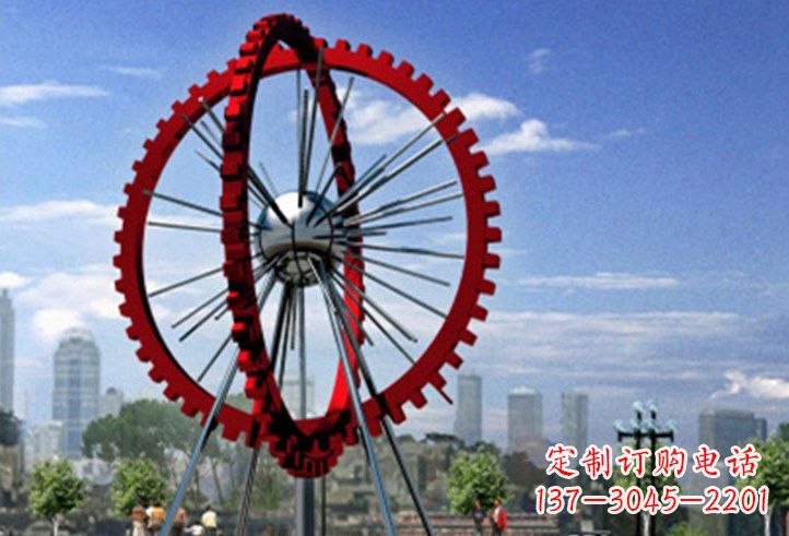 湖北不锈钢摩天轮雕塑美丽的景观