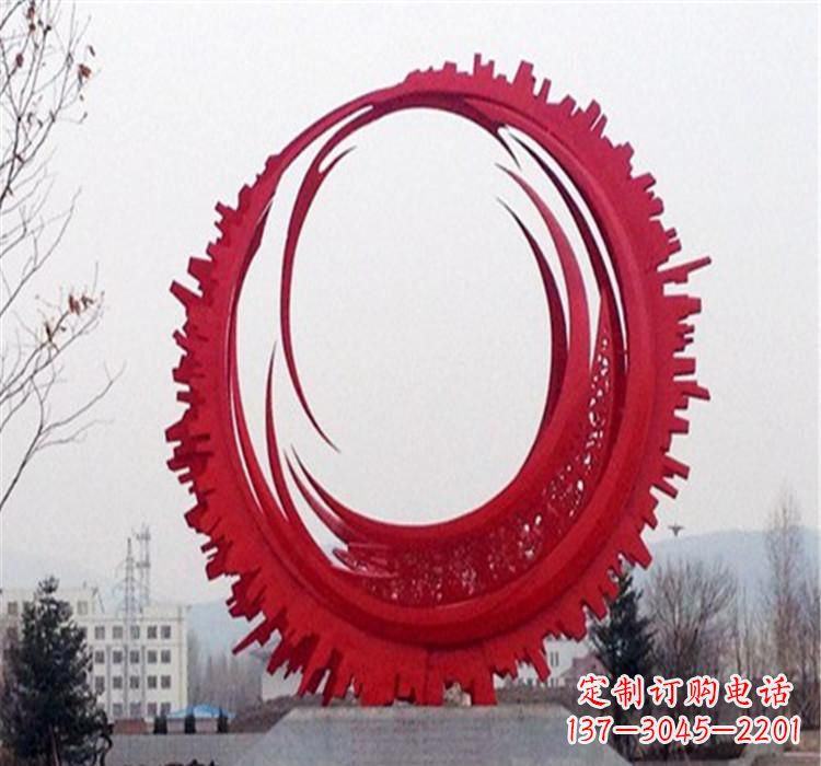 湖北不锈钢齿轮雕塑令人惊叹的精细艺术