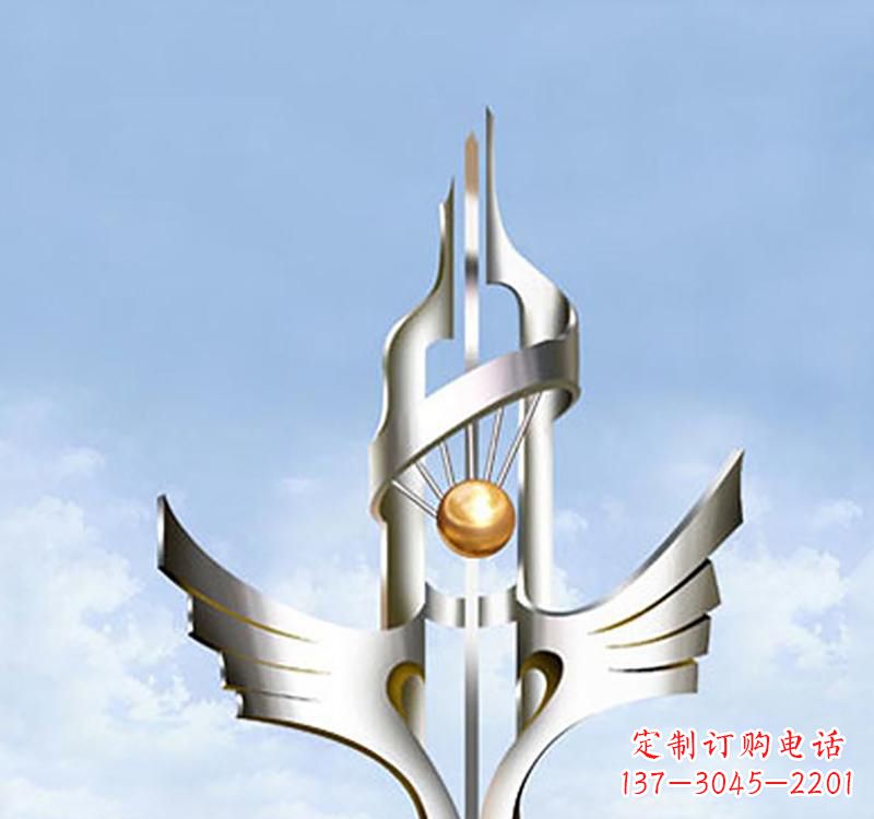 湖北以不锈钢为材料的翅膀雕塑