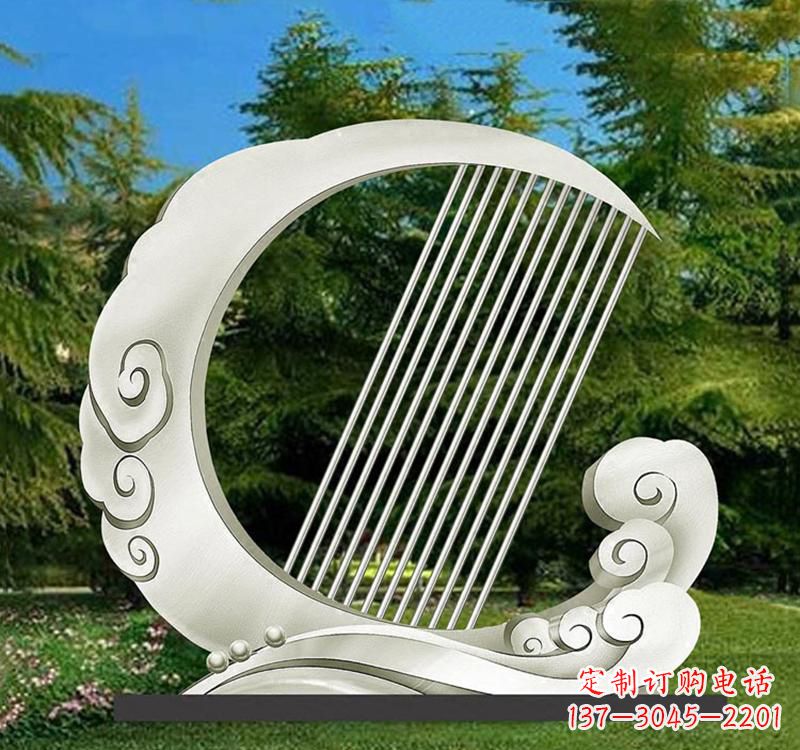 湖北精美的不锈钢月亮雕塑