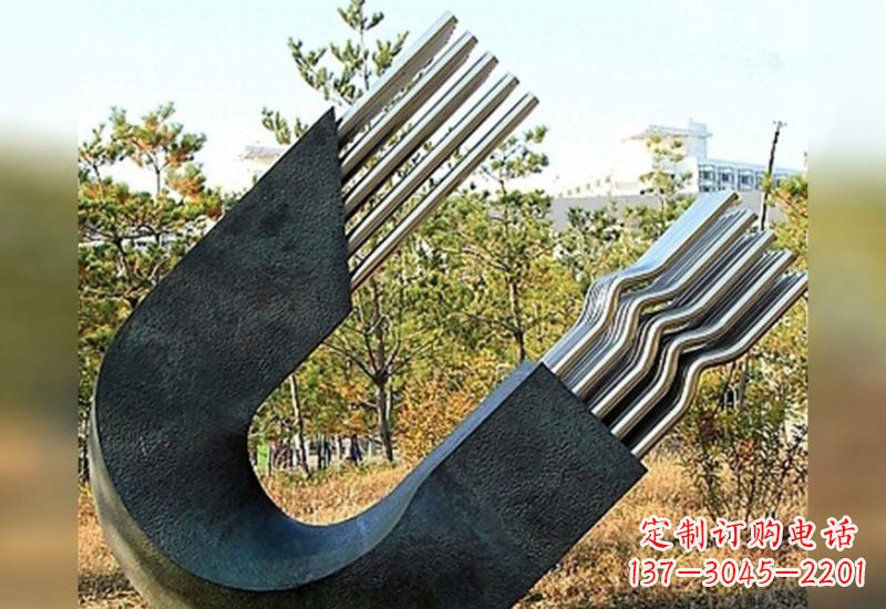 湖北不锈钢磁铁雕塑绚丽多彩的艺术珍品
