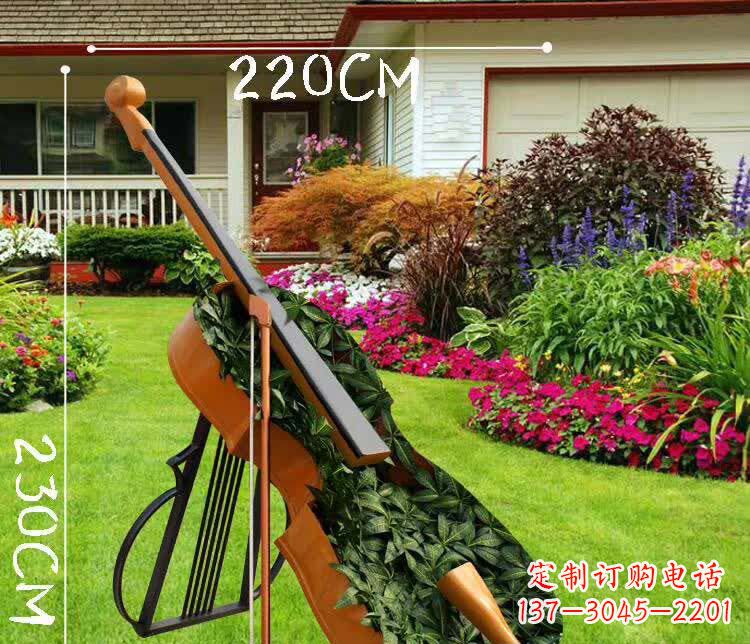 湖北不锈钢抽象大提琴雕塑1