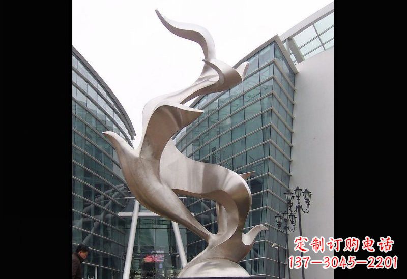 湖北精美的不锈钢大雁雕塑