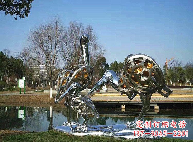 湖北精美非凡的不锈钢丹顶鹤雕塑