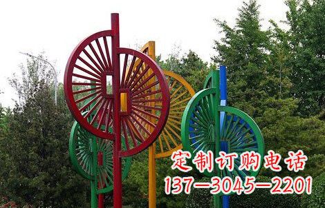湖北不锈钢抽象风车雕塑