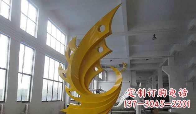 湖北不锈钢凤凰雕塑——给生活添彩