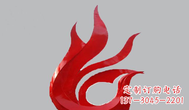 湖北不锈钢凤凰雕塑——传承古代文化之美
