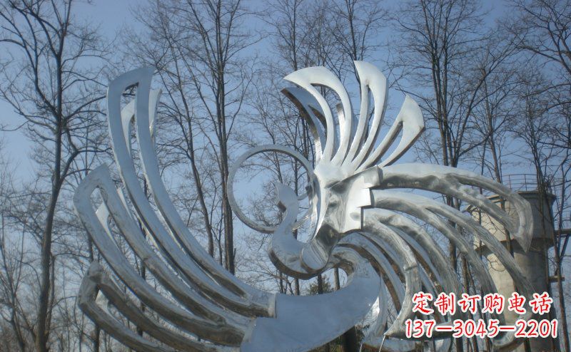 湖北精美的不锈钢凤凰雕塑