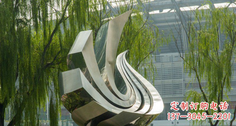 湖北不锈钢凤凰雕塑美丽的象征