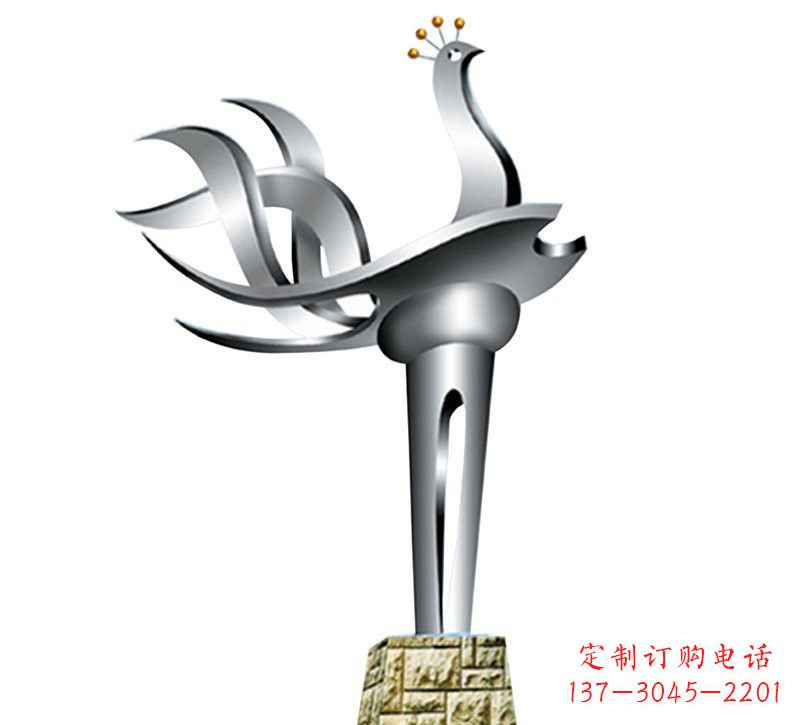 湖北不锈钢凤凰雕塑——精致的艺术之作