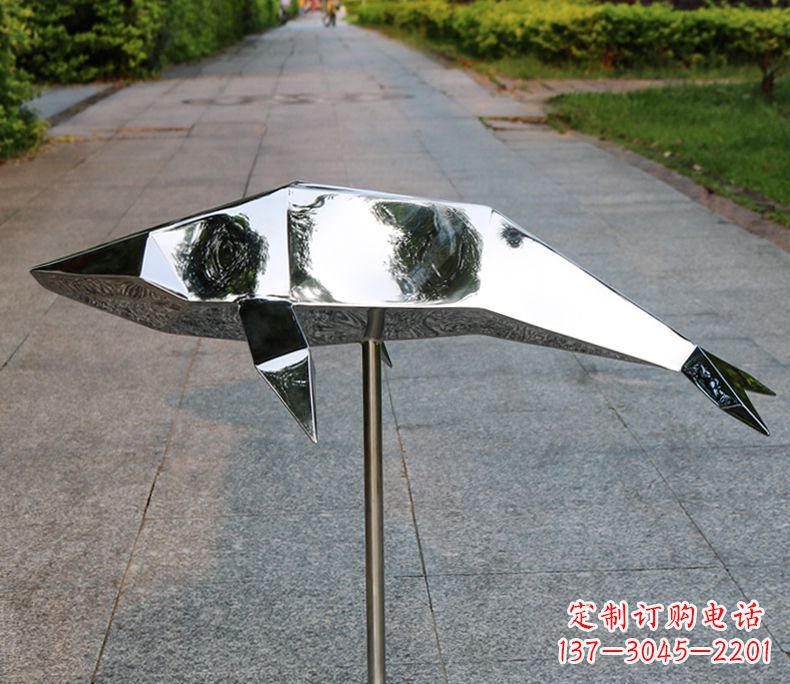 湖北不锈钢海豚雕塑令人惊叹的精致艺术品