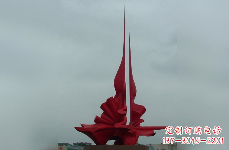 湖北精美不锈钢火炬雕塑