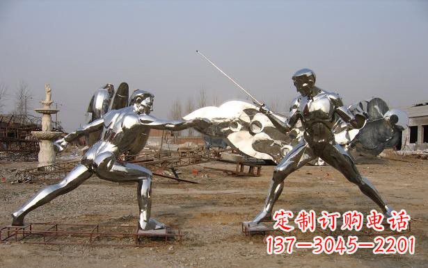湖北不锈钢雕刻的运动员雕塑