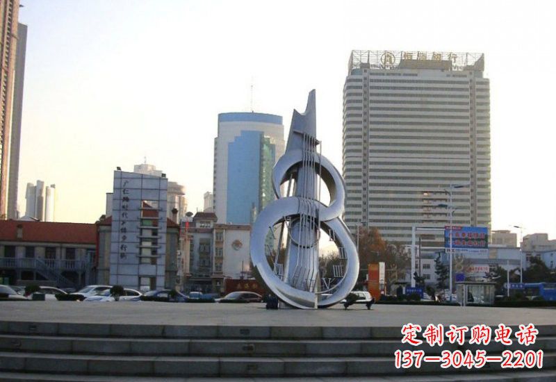 湖北不锈钢吉他雕塑