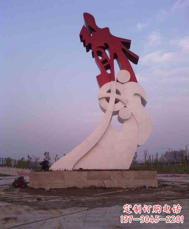 湖北不锈钢龙雕塑点亮龙城市景观