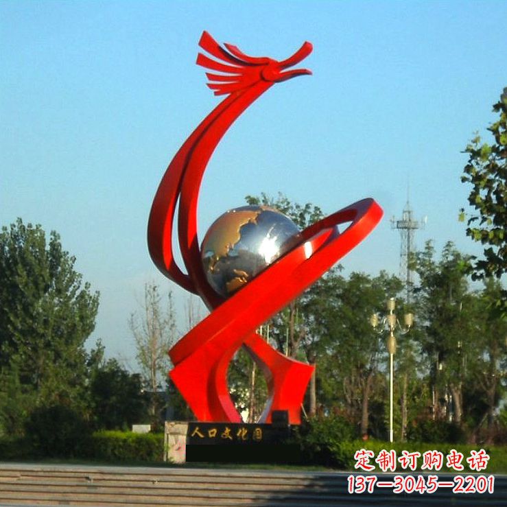 湖北不锈钢创意龙形景观雕塑——点缀城市园林公园广场