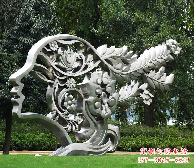 湖北不锈钢美女雕塑给空间带来灵动的美