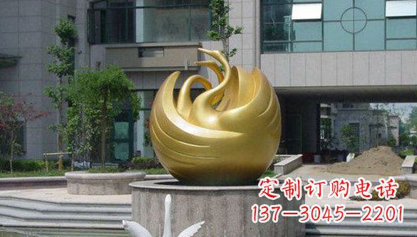 湖北不锈钢天鹅雕塑