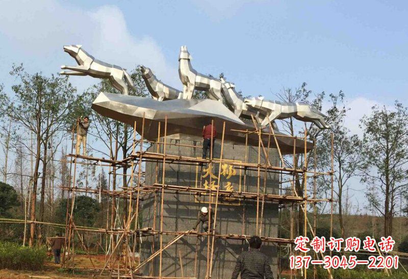 湖北不锈钢动物雕塑