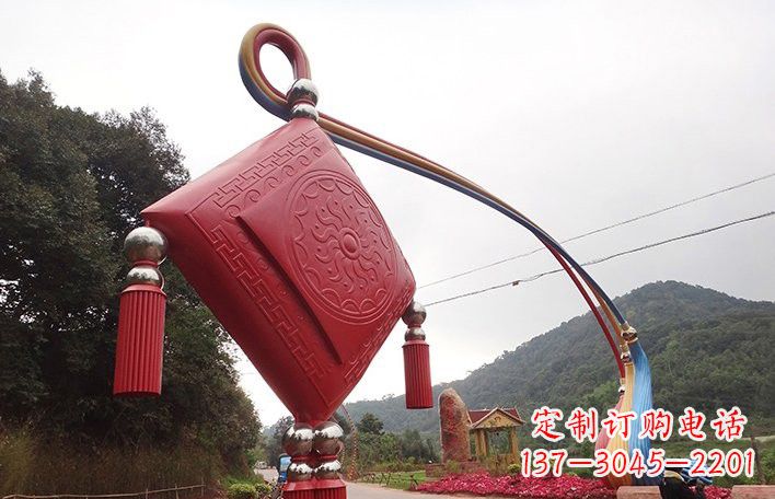 湖北精美不锈钢拱门雕塑