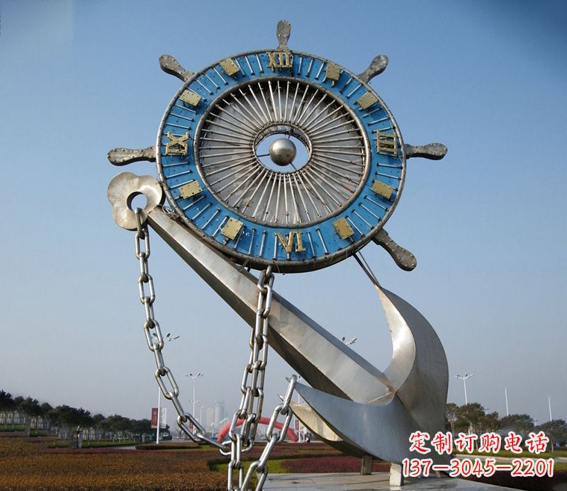 湖北不锈钢船舵雕塑展现精湛工艺
