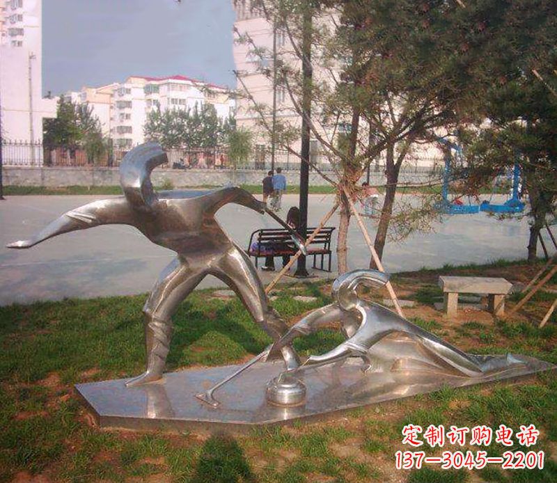湖北不锈钢创意冰壶雕塑大赛