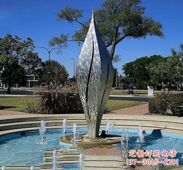 湖北不锈钢创意喷泉雕塑