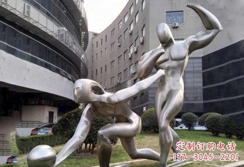 湖北不锈钢保龄球雕塑——精美绝伦