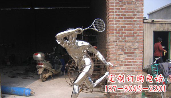 湖北不锈钢羽毛球雕塑——精致简洁的艺术作品