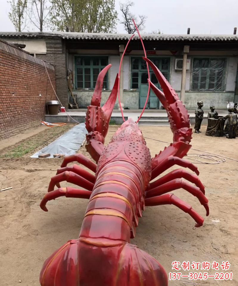 湖北不锈钢大龙虾雕塑雕塑之美