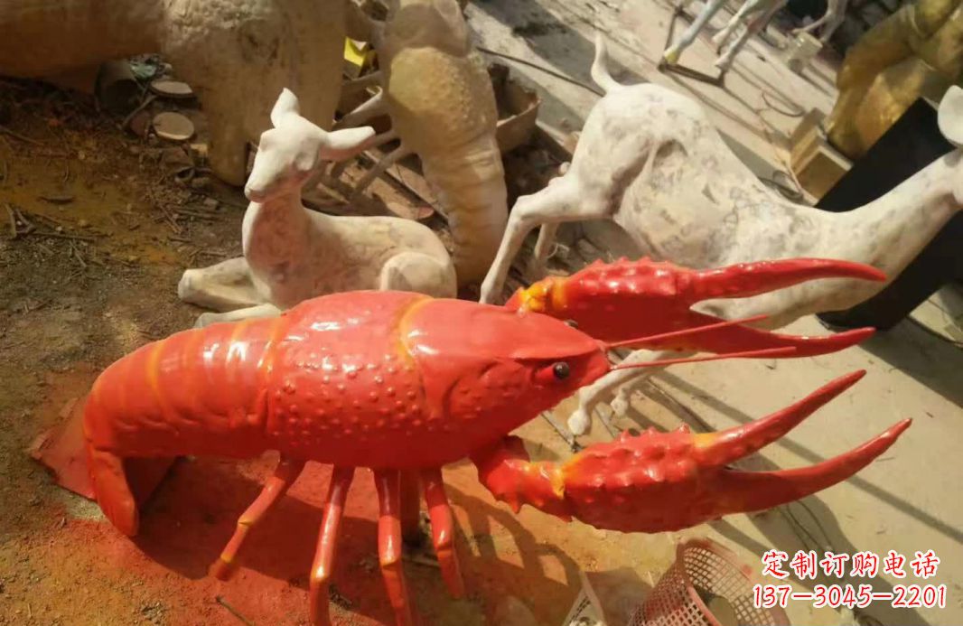 湖北不锈钢大龙虾雕塑象征着力量与美丽