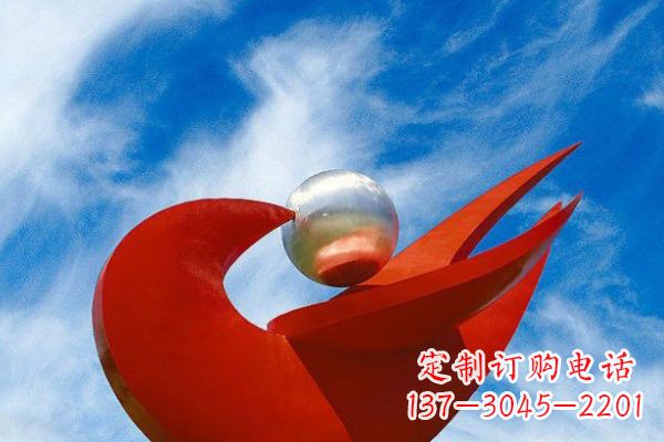 湖北“和平鸽”用不锈钢大型雕塑抒发爱与和平