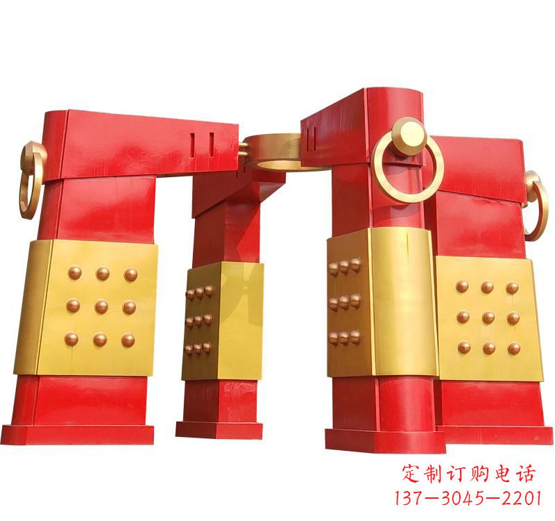 湖北不锈钢大型拱门雕塑——传承文化精髓
