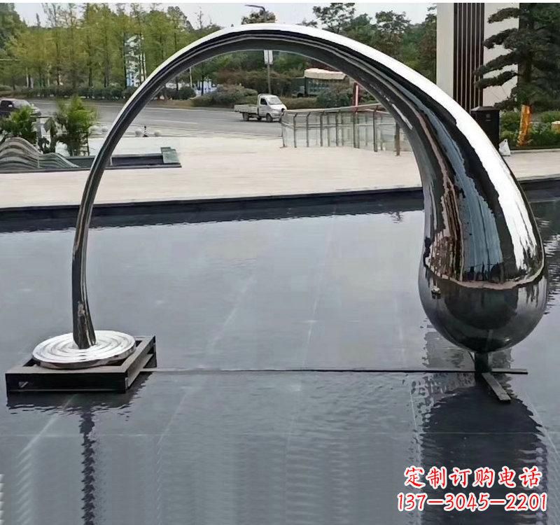 湖北不锈钢大型水滴雕塑让艺术融入生活