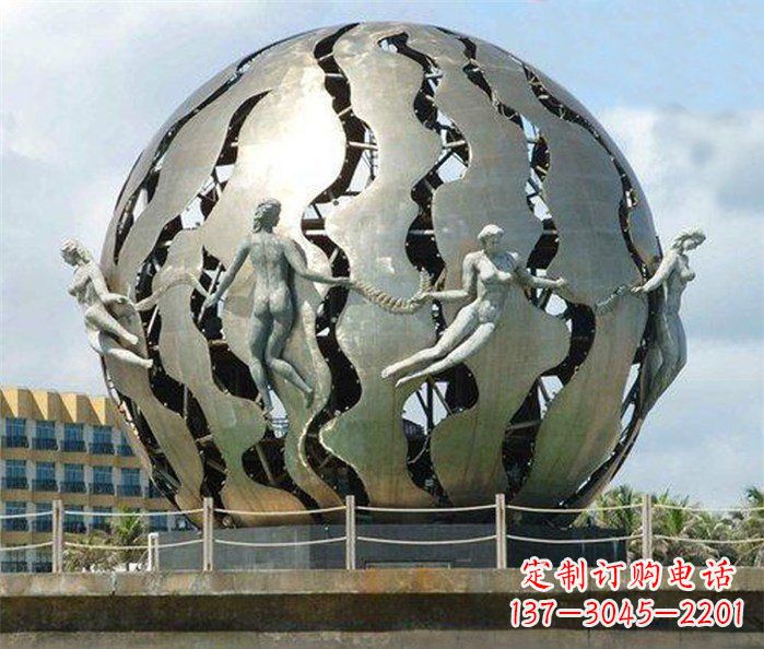 湖北不锈钢地球雕塑一座精致而又充满着力量的艺术作品