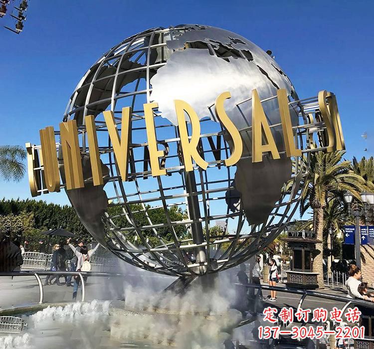 湖北不锈钢地球仪雕塑——精致的地球礼物