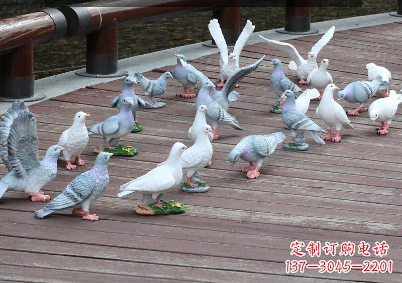 湖北精致的不锈钢鸽子雕塑