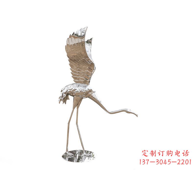 湖北不锈钢动物火烈鸟雕塑112
